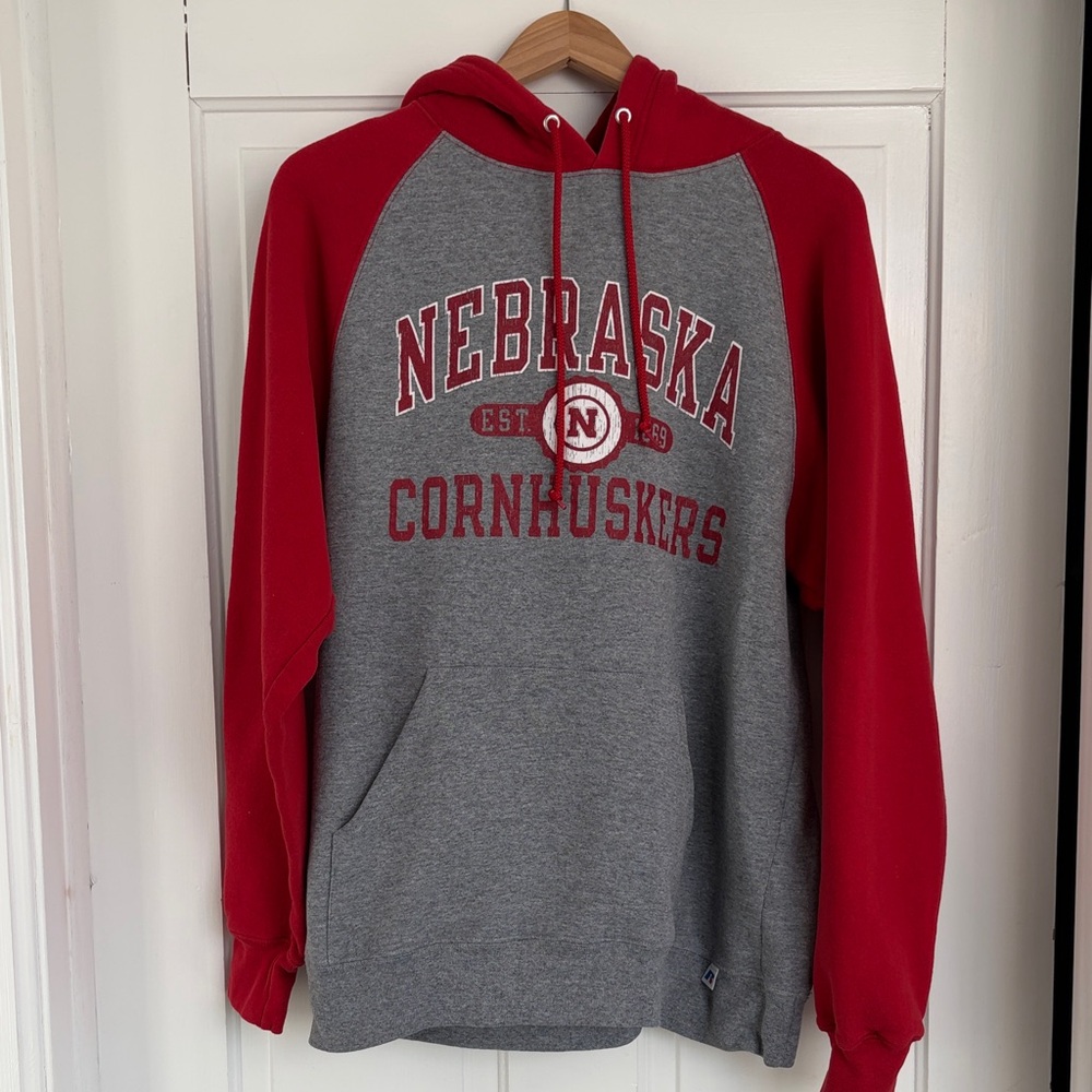 Vintage University of Nebraska Cornhuskers Hoodie Size Large